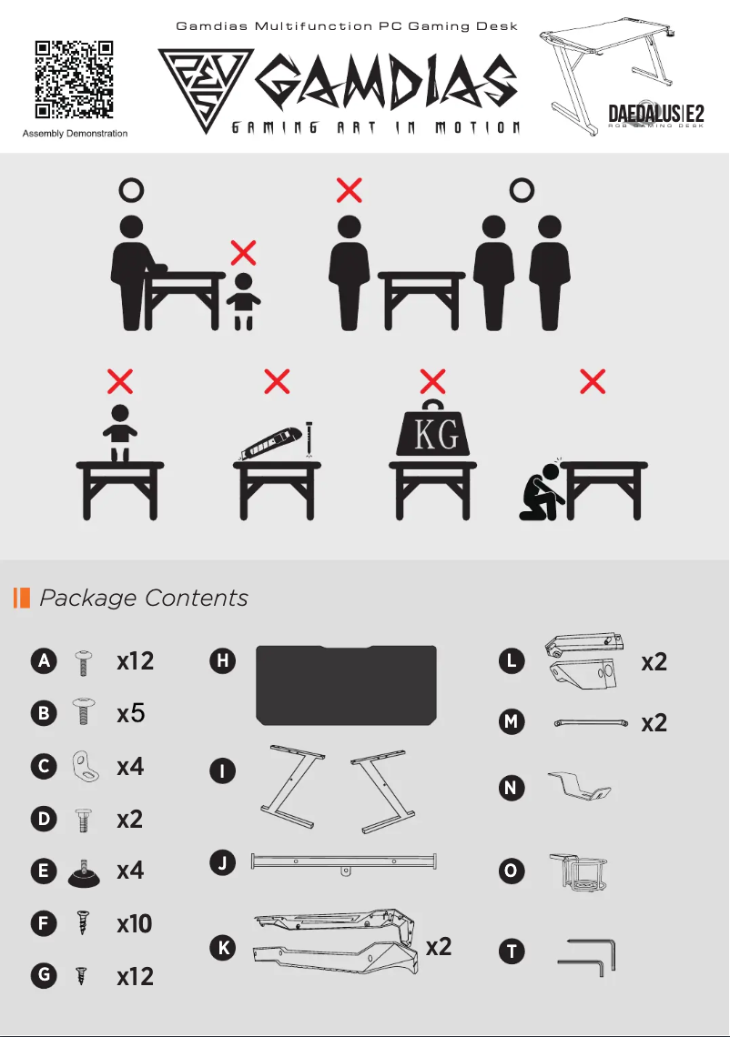 Page n°1 - Manuel utilisateur Gamdias Daedalus E2