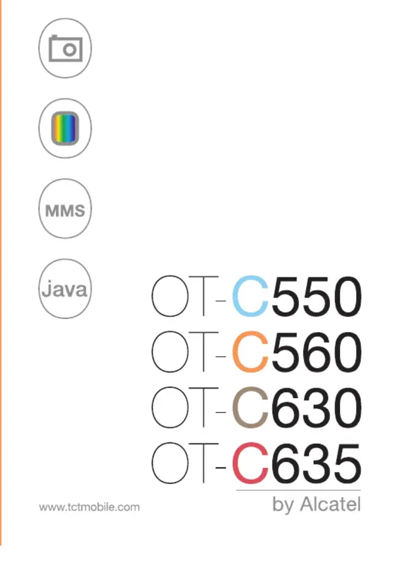 Page n°1 - Manuel utilisateur Alcatel One Touch C635