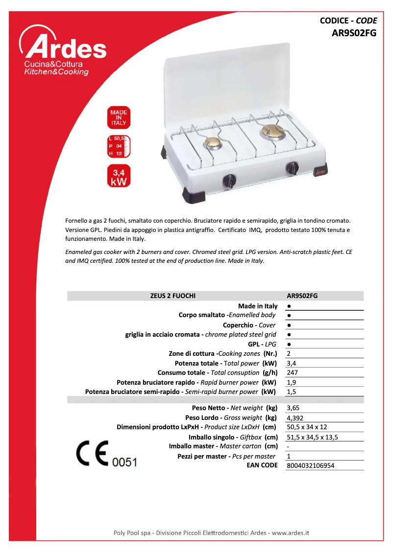 Page 1 de la notice Manuel utilisateur Ardes AR9S02F