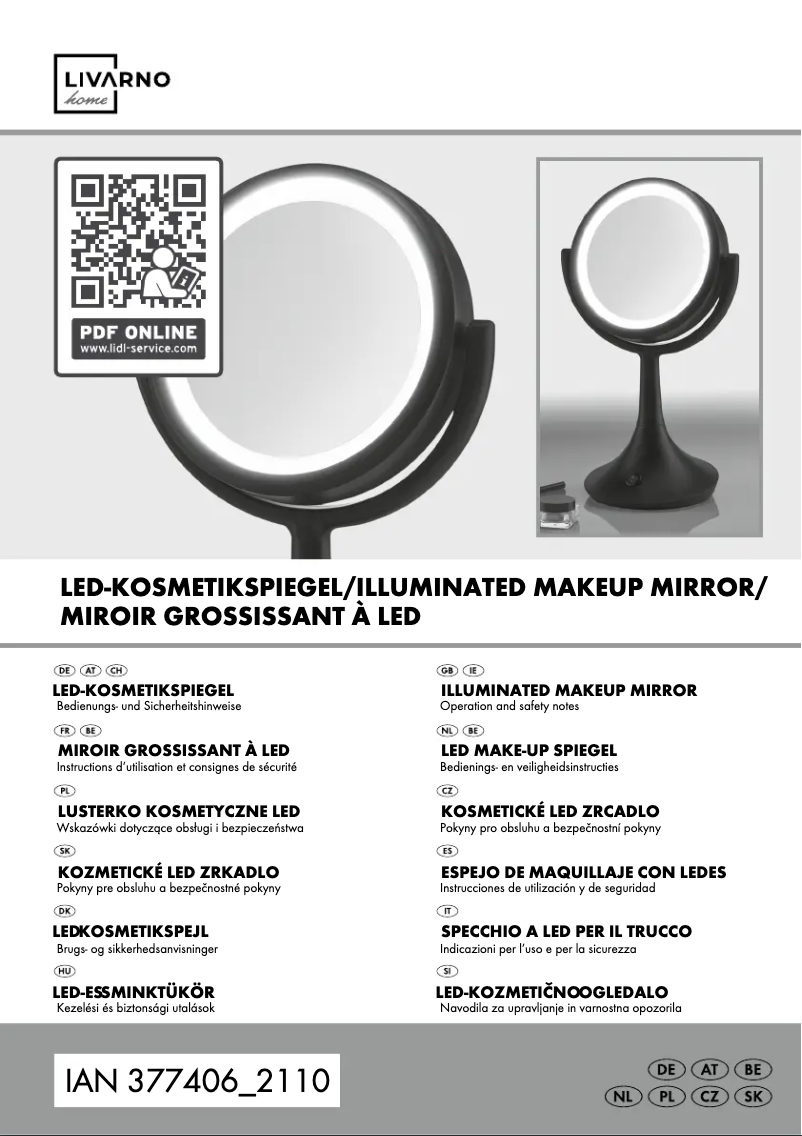 Page n°1 - Manuel utilisateur Livarno Lux HG04809B