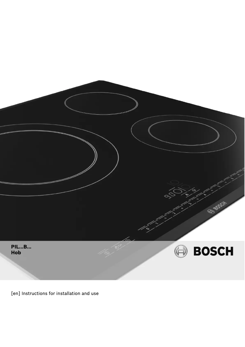 Page n°1 - Manuel utilisateur Bosch PIL611B18E