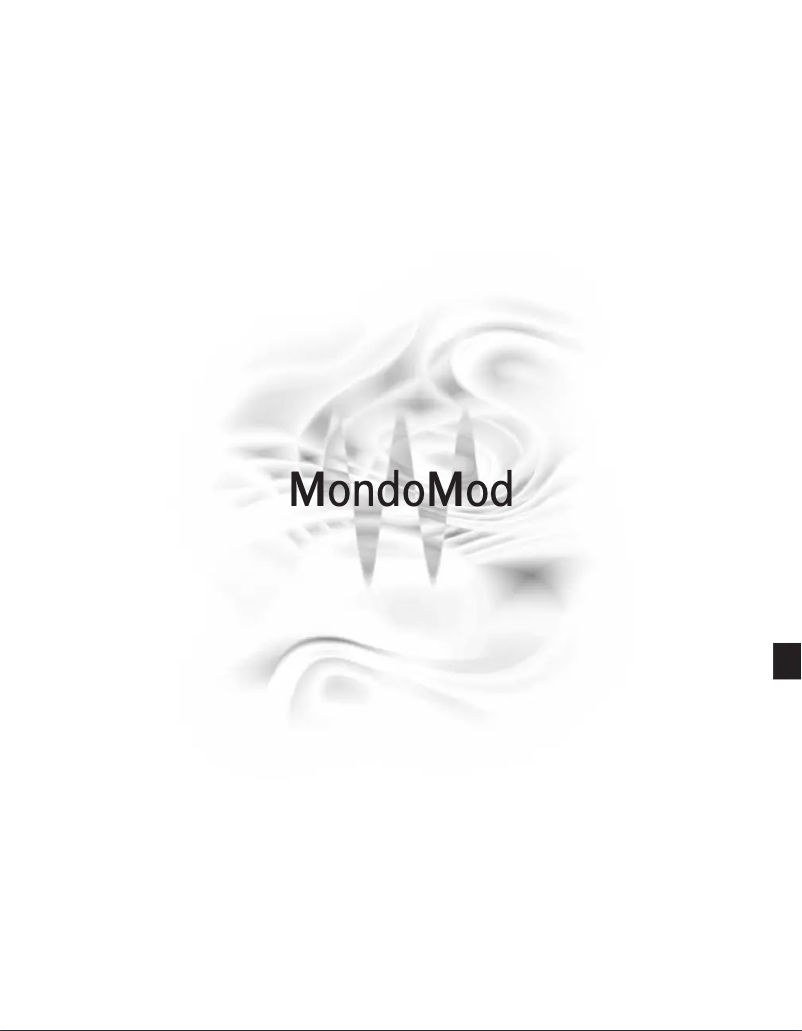 Page 1 de la notice Manuel utilisateur Waves MondoMod