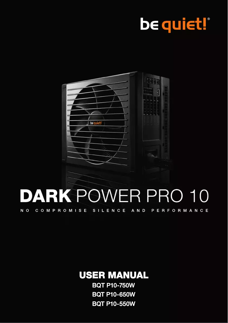 Image de la première page du manuel de l'appareil Dark Power Pro 10 750W