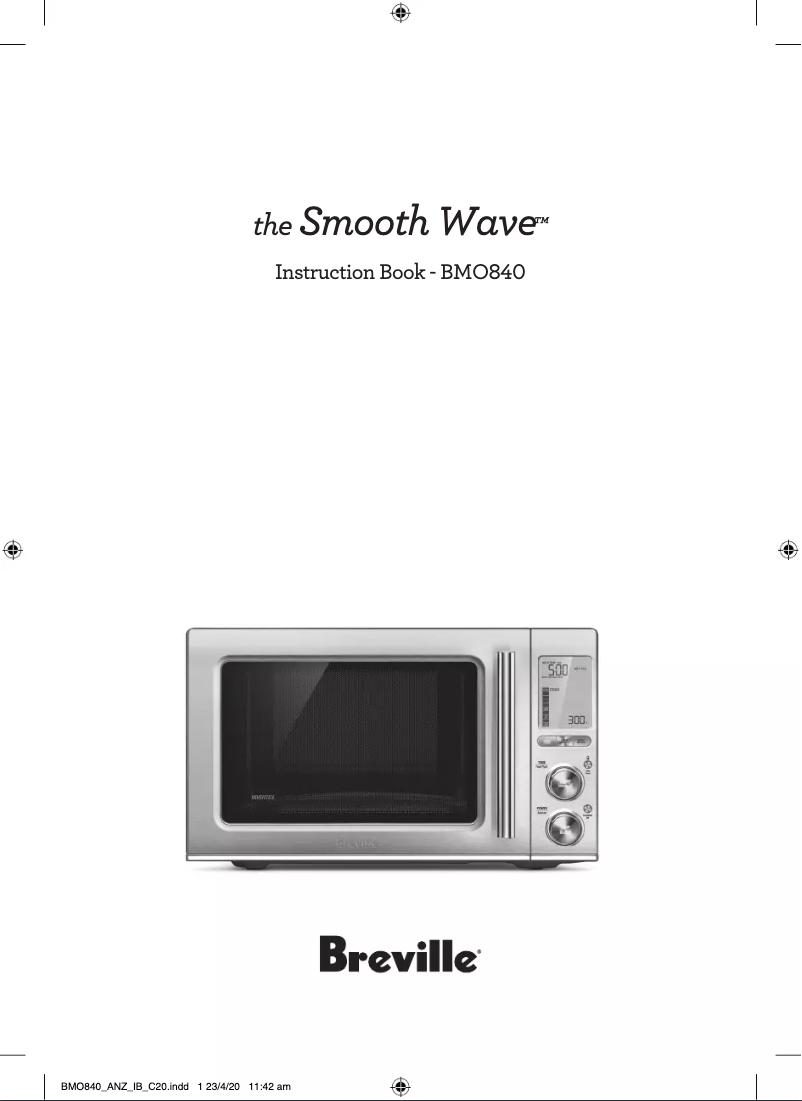 Page n°1 - Manuel utilisateur Breville the Smooth Wave BMO840