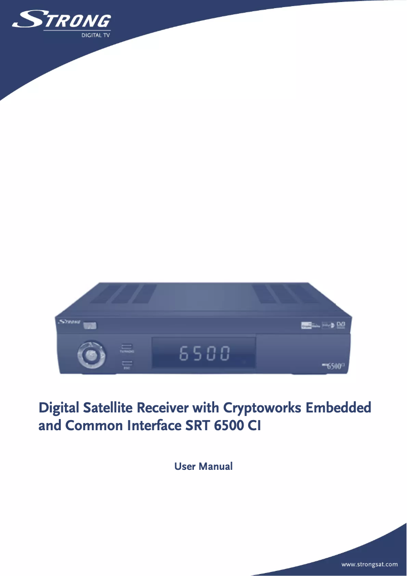 Page 1 de la notice Manuel utilisateur Strong SRT 6500 CI