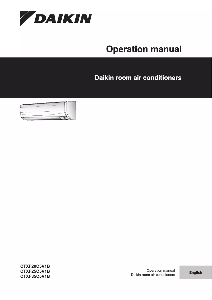 Página 1 del manual Manual de usuario Daikin CTXF35C5V1B