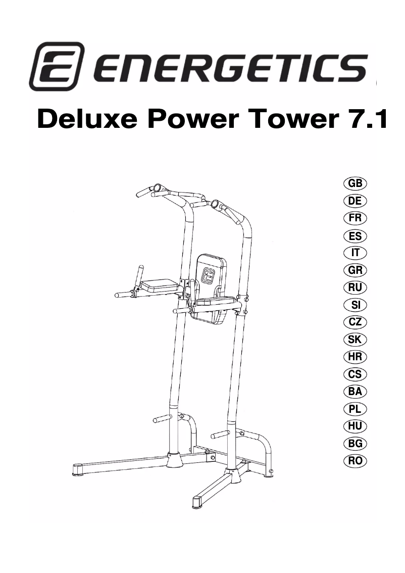 Page n°1 - Manuel utilisateur Energetics Deluxe Power Tower 7.1