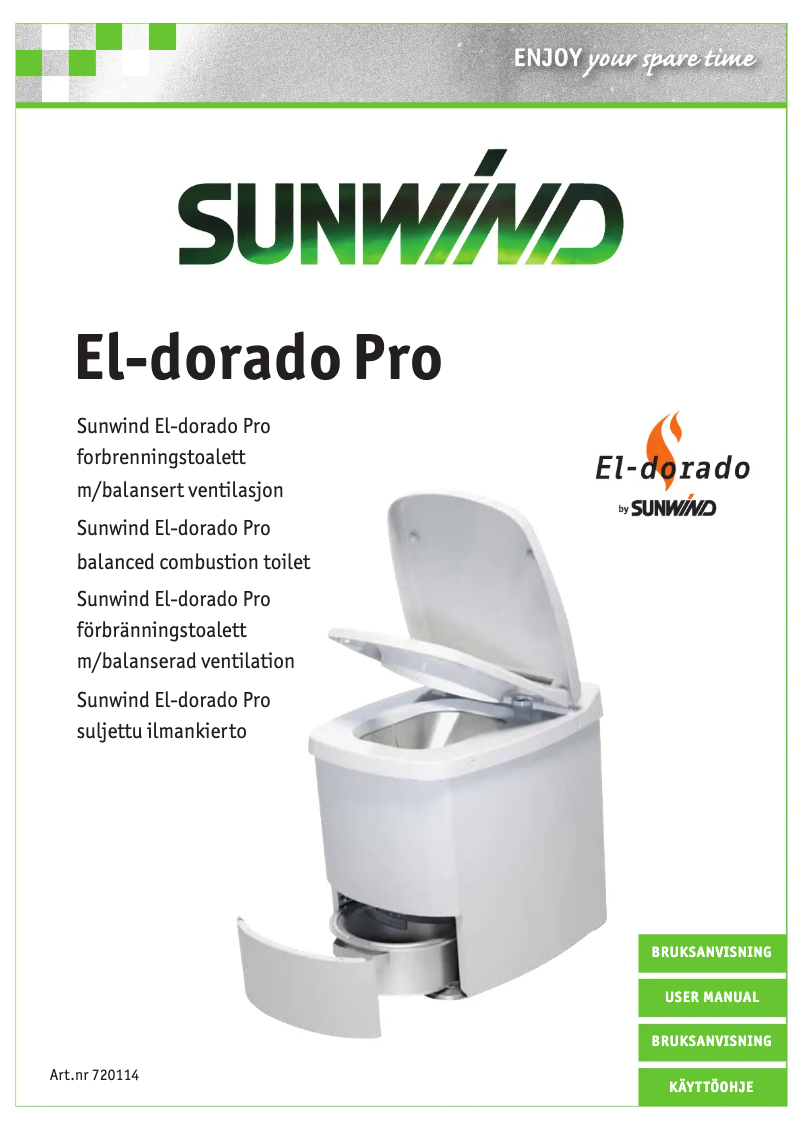 Page n°1 - Manuel utilisateur Sunwind El-dorado Pro