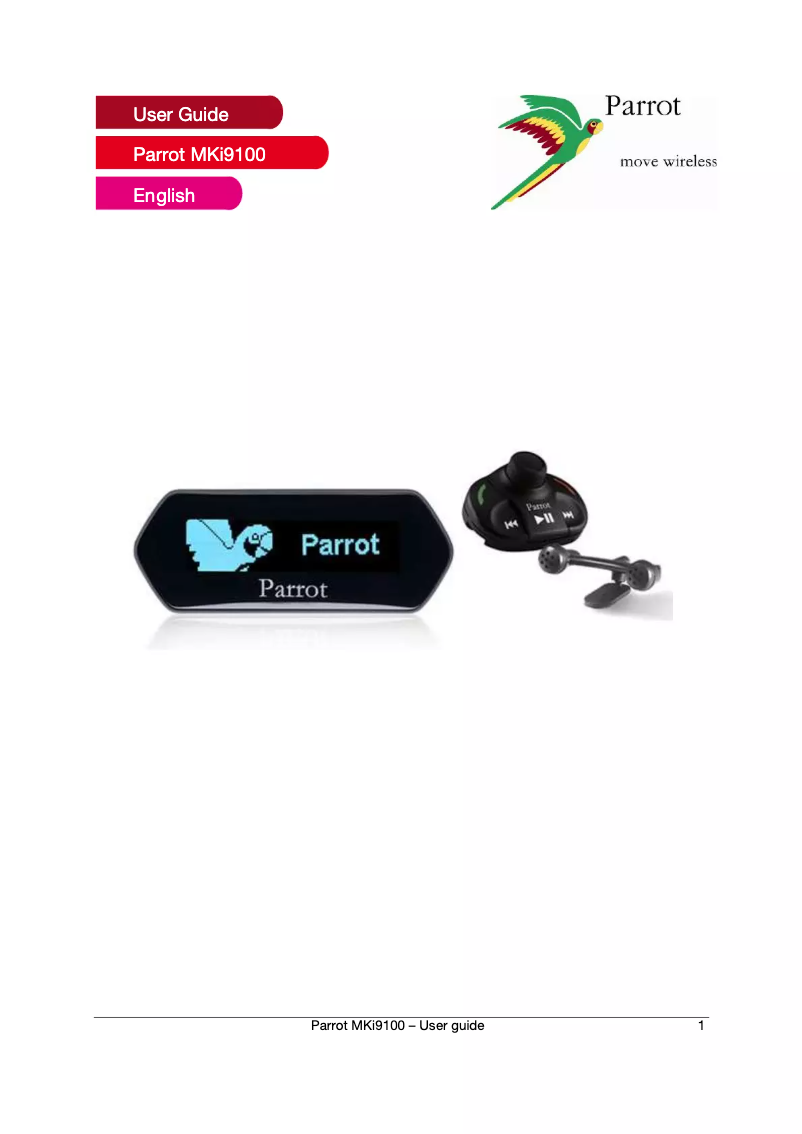 Image de la première page du manuel de l'appareil MKi9100