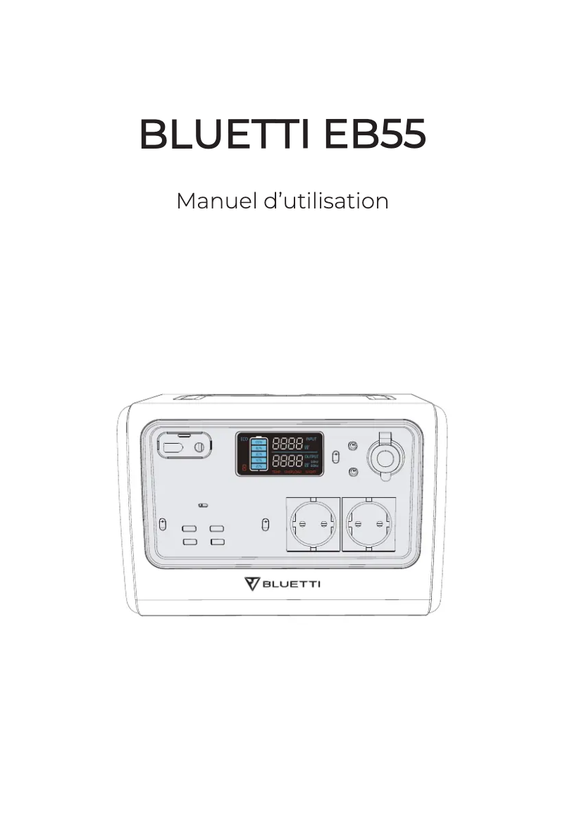 Page n°1 - Manuel utilisateur Bluetti EB55