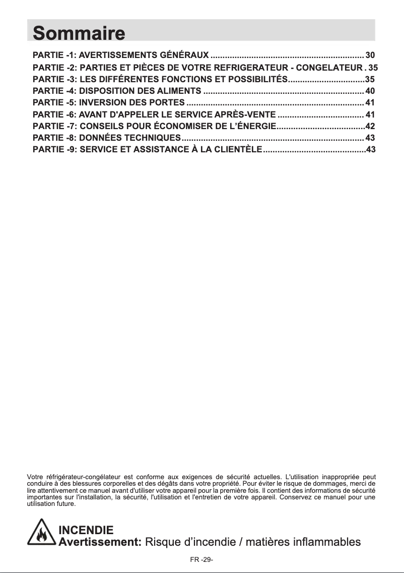 Image de la première page du manuel de l'appareil SJ-BA05DMXLF-EU