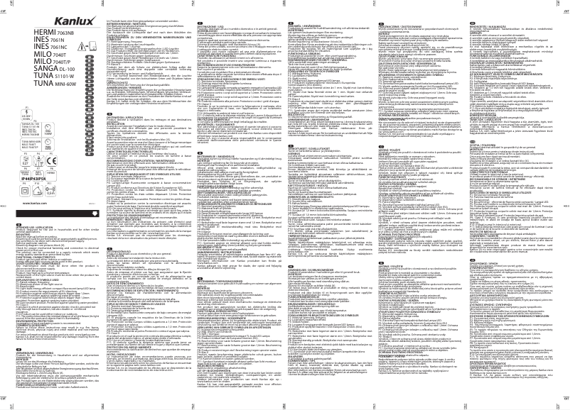 Página 1 del manual Manual de usuario Kanlux HERMI Biały