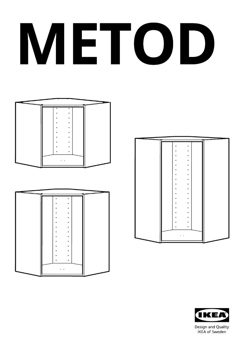 Página 1 del manual Manual de usuario Ikea METOD 002.709.78