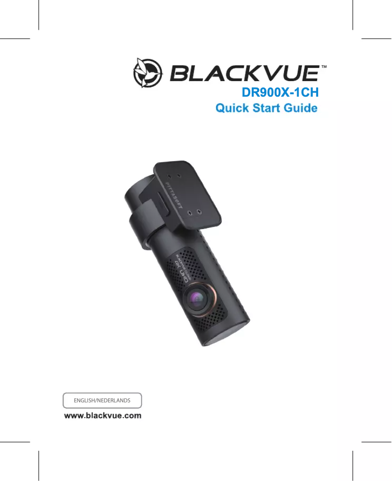 Page n°1 - Manuel utilisateur BlackVue DR900X-1CH