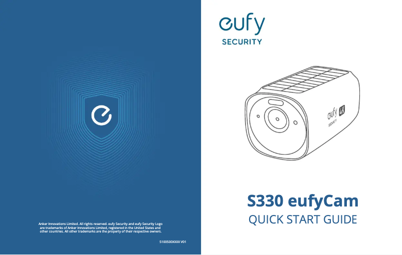 Page 1 de la notice Manuel utilisateur Anker S330 eufyCam