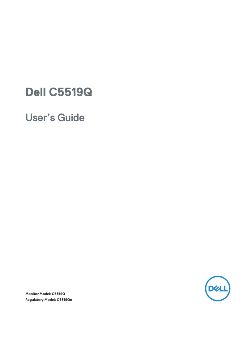 Image de la première page du manuel de l'appareil C5519Q