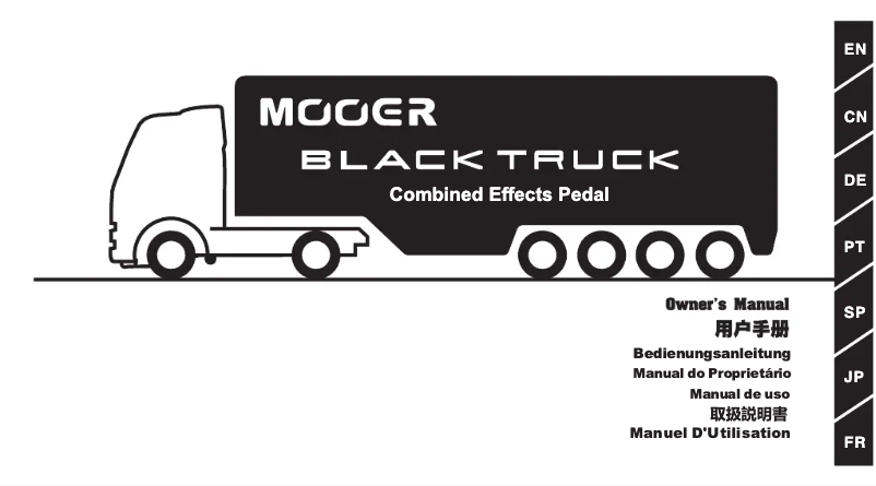 Page n°1 - Manuel utilisateur Mooer Black Truck