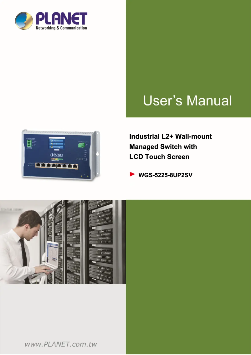 Page n°1 - Manuel utilisateur Planet WGS-5225-8UP2SV
