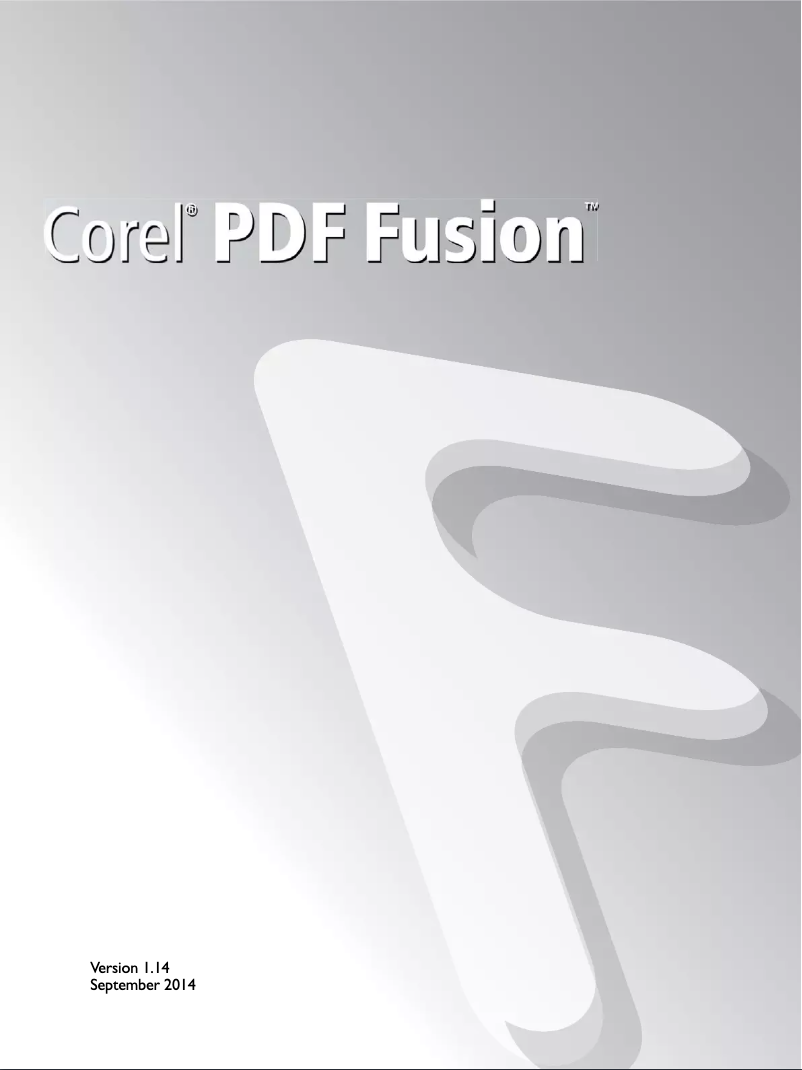 Image de la première page du manuel de l'appareil PDF Fusion 2014