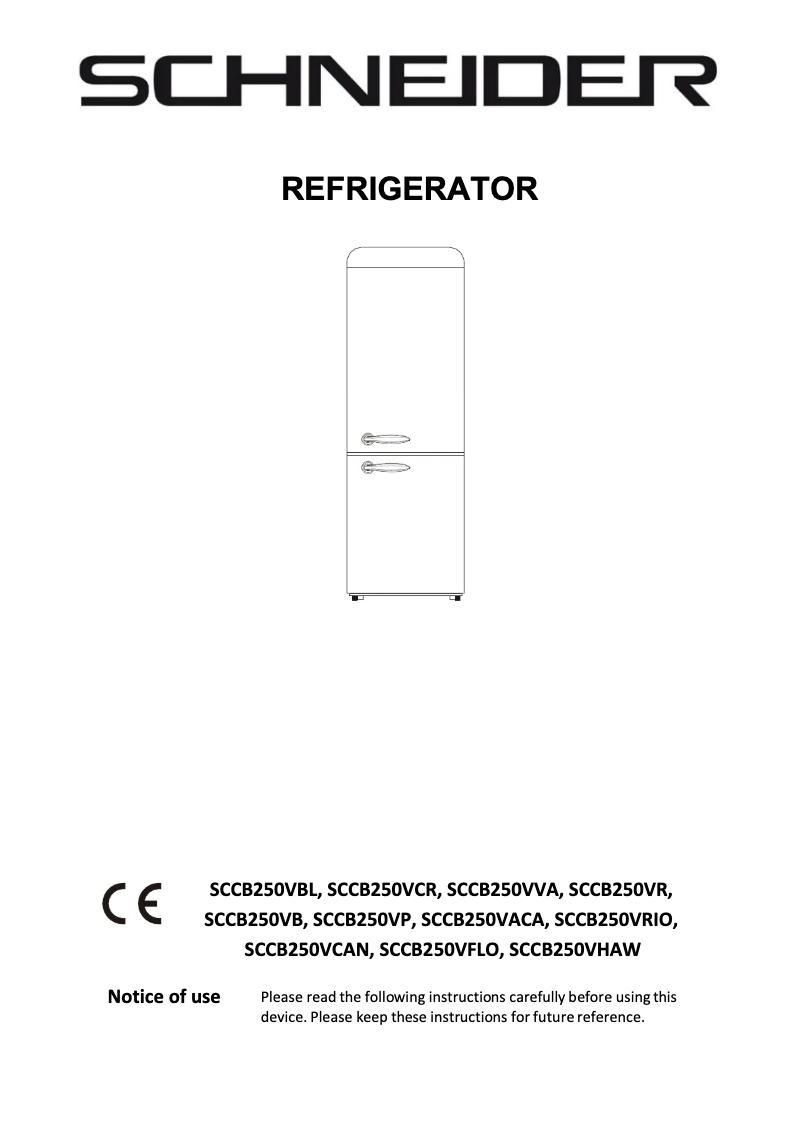 Page 1 de la notice Manuel utilisateur Schneider SCCB250VP