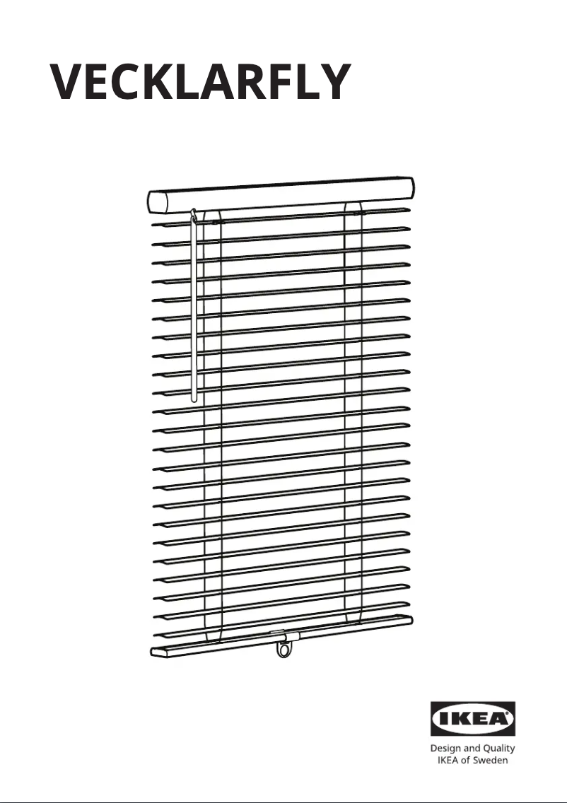 Image de la première page du manuel de l'appareil VECKLARFLY 605.859.80