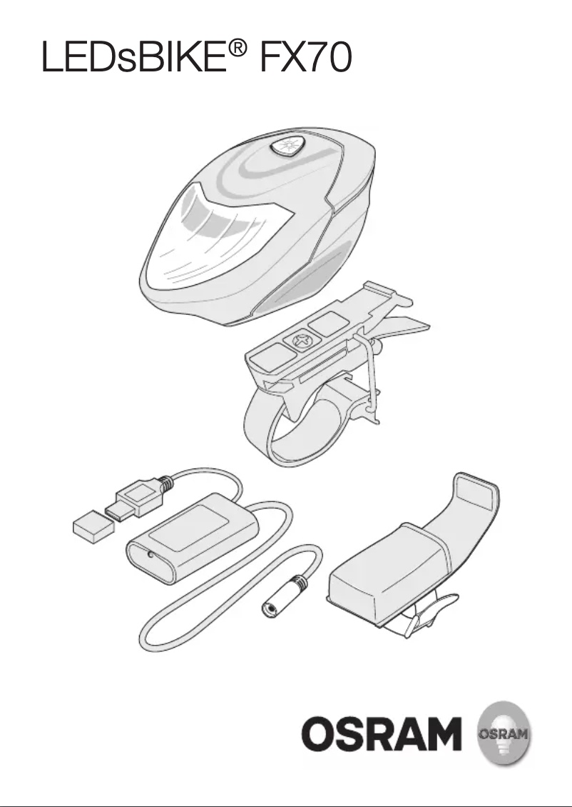 Page 1 de la notice Manuel utilisateur Osram FX70