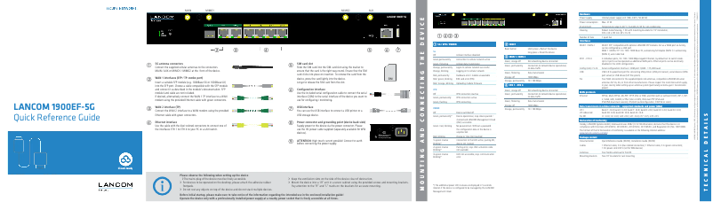Page n°1 - Manuel utilisateur Lancom 1900EF-5G