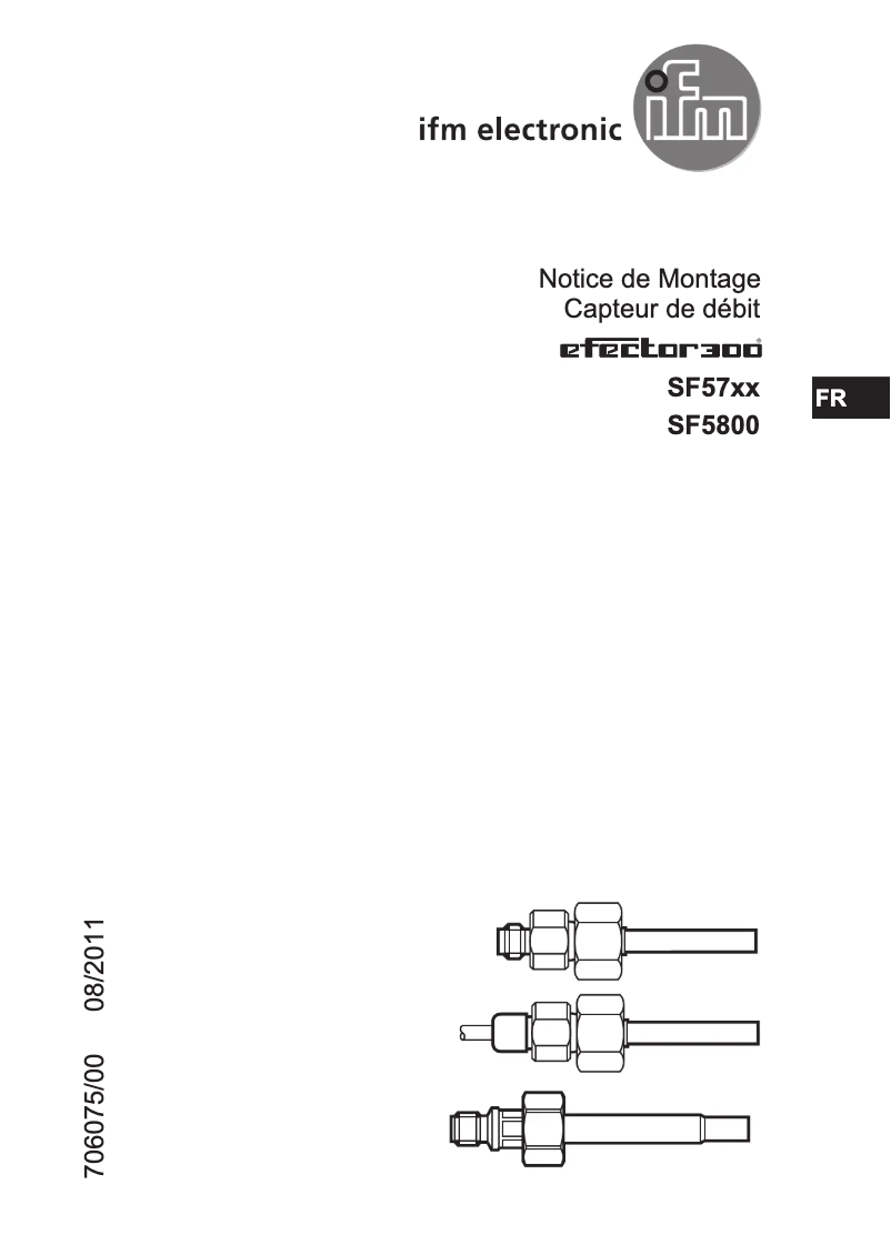 Page n°1 - Manuel utilisateur IFM SF5700