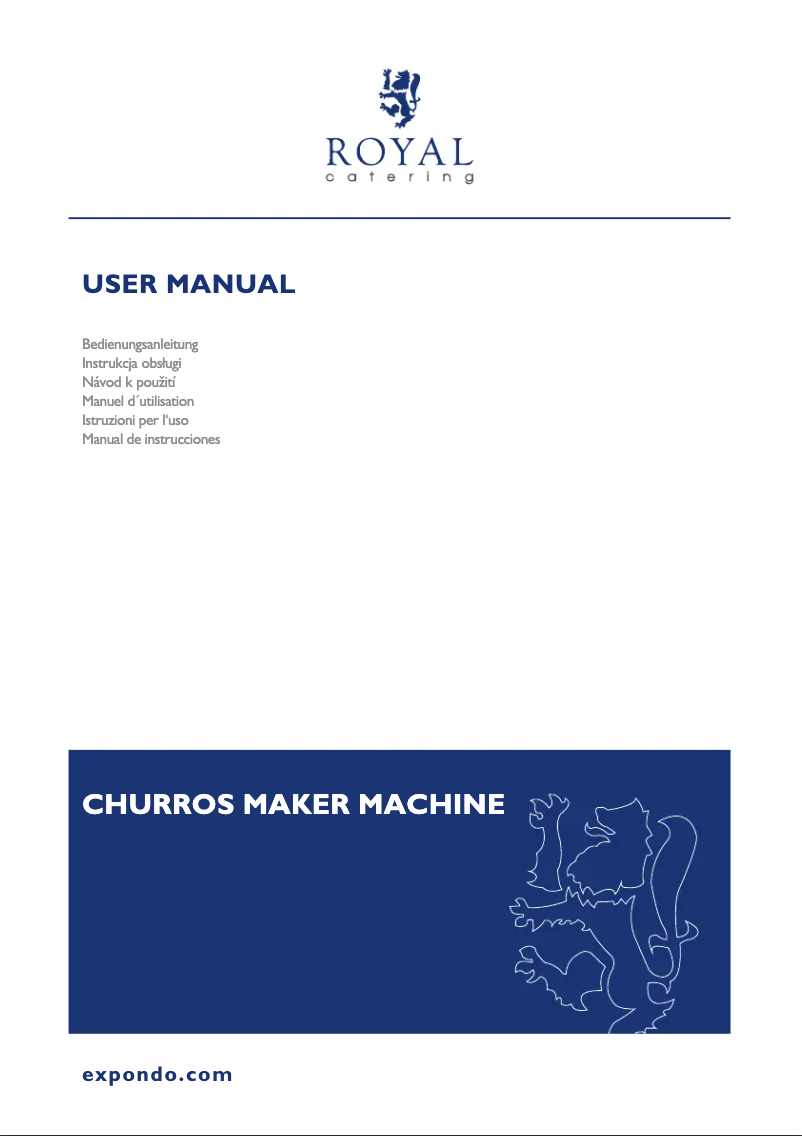 Page n°1 - Manuel utilisateur Royal Catering RC-CMM289