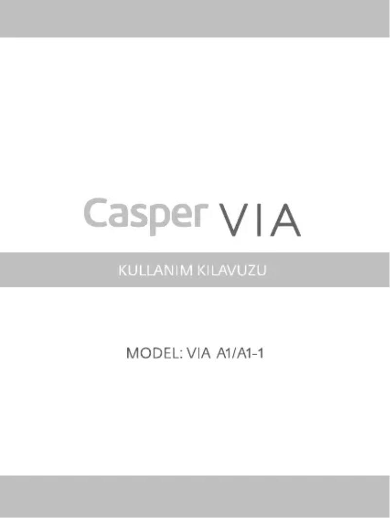 Page 1 de la notice Manuel utilisateur Casper Via A1