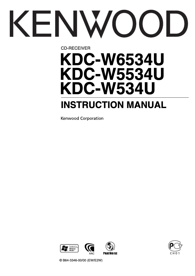 Page 1 de la notice Manuel utilisateur Kenwood KDC-W5534U