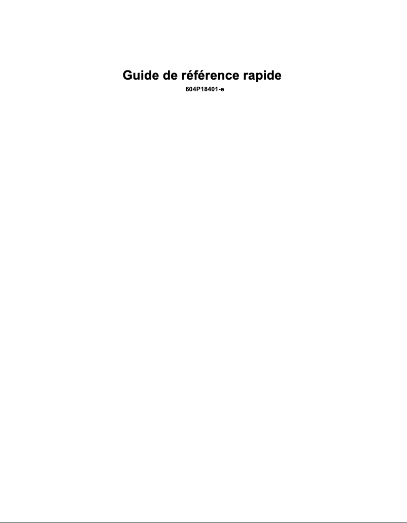 Page n°1 - Guide de démarrage rapide Xerox CopyCentre C3545