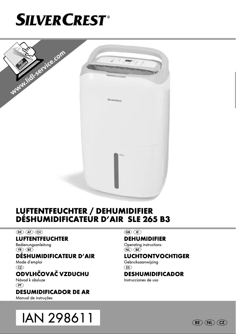 Page n°1 - Manuel utilisateur SilverCrest SLE 320 C4