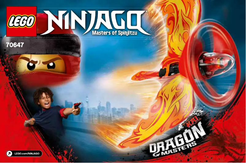 Page 1 de la notice Manuel utilisateur Lego Ninjago 70647