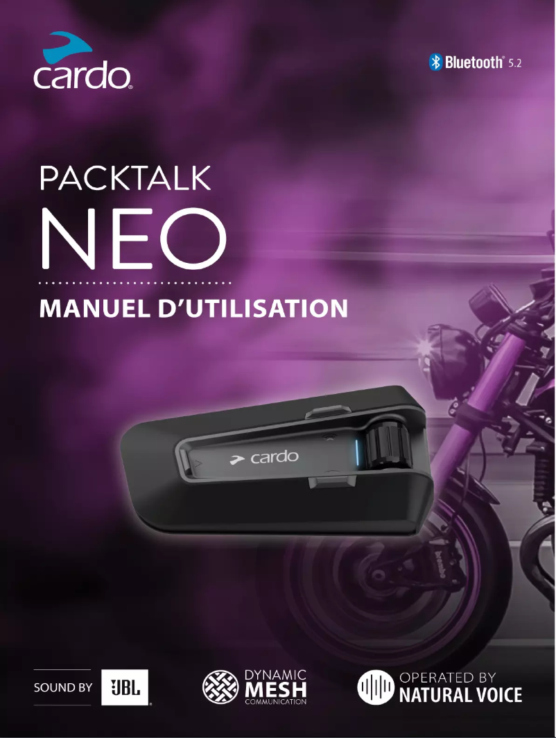 Page n°1 - Manuel utilisateur Cardo Packtalk Neo