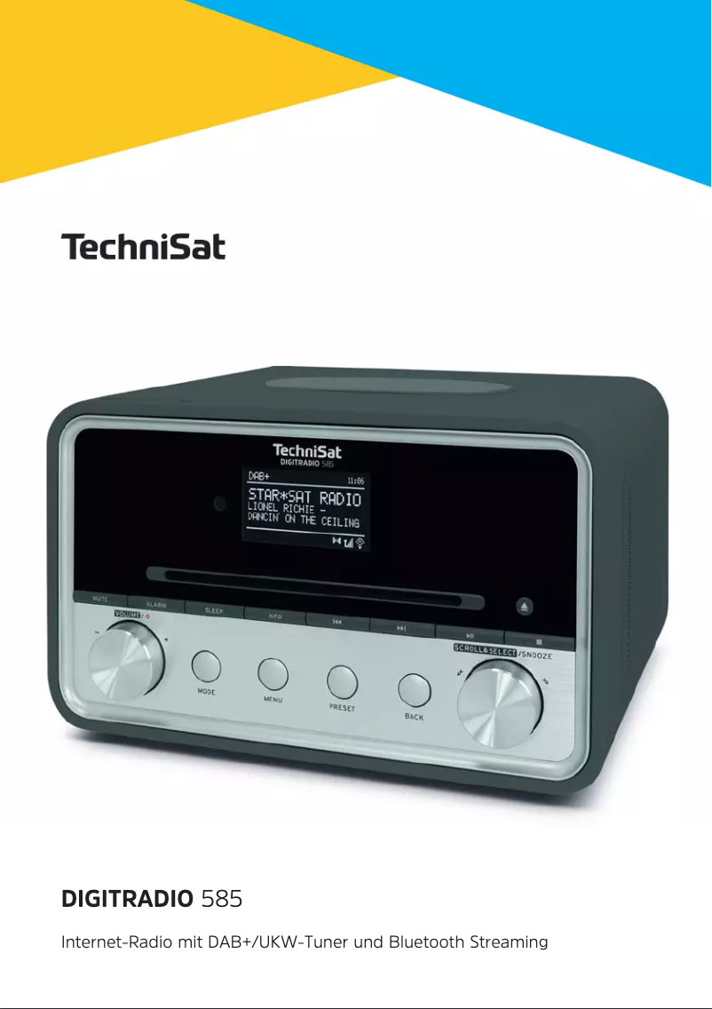 Page 1 de la notice Manuel utilisateur TechniSat DigitRadio 585