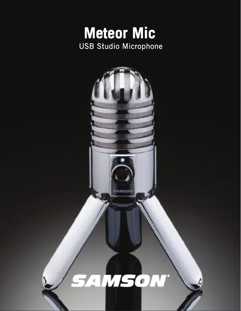 Image de la première page du manuel de l'appareil Meteor