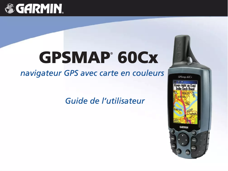 Page 1 de la notice Manuel utilisateur Garmin GPSMAP 60CSX