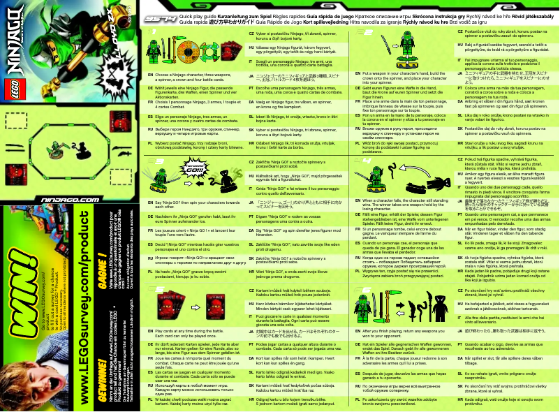 Page n°1 - Manuel utilisateur Lego Lloyd ZX
