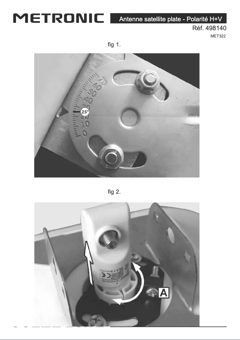 Page 1 de la notice Manuel utilisateur Metronic 498140