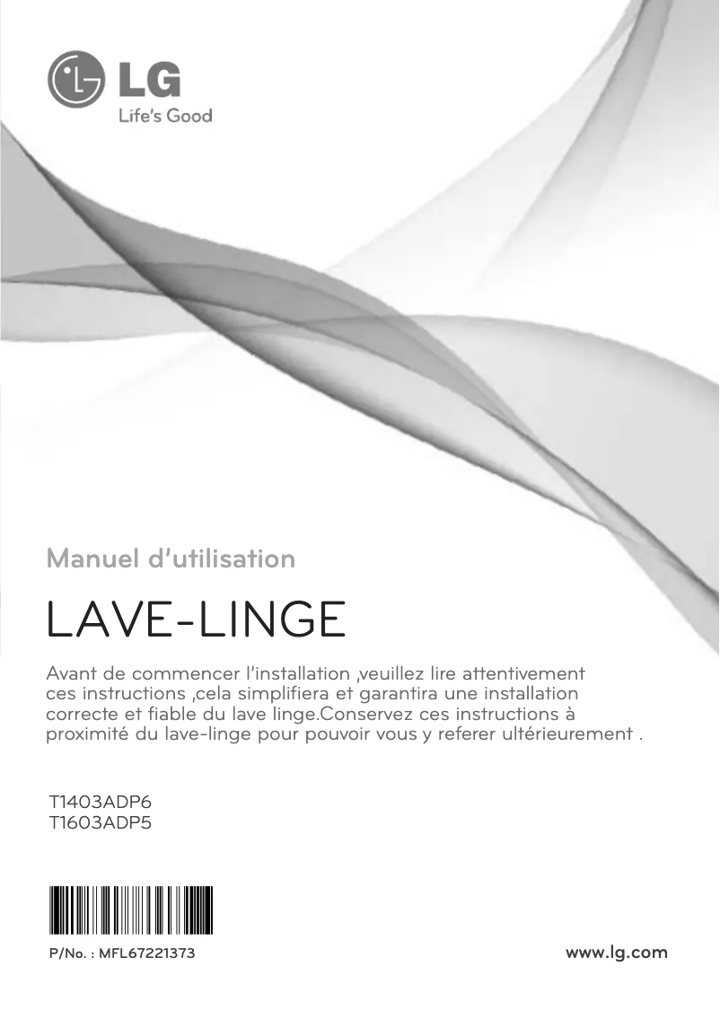 Imagen de la primera página del manual del dispositivo T1403ADP6