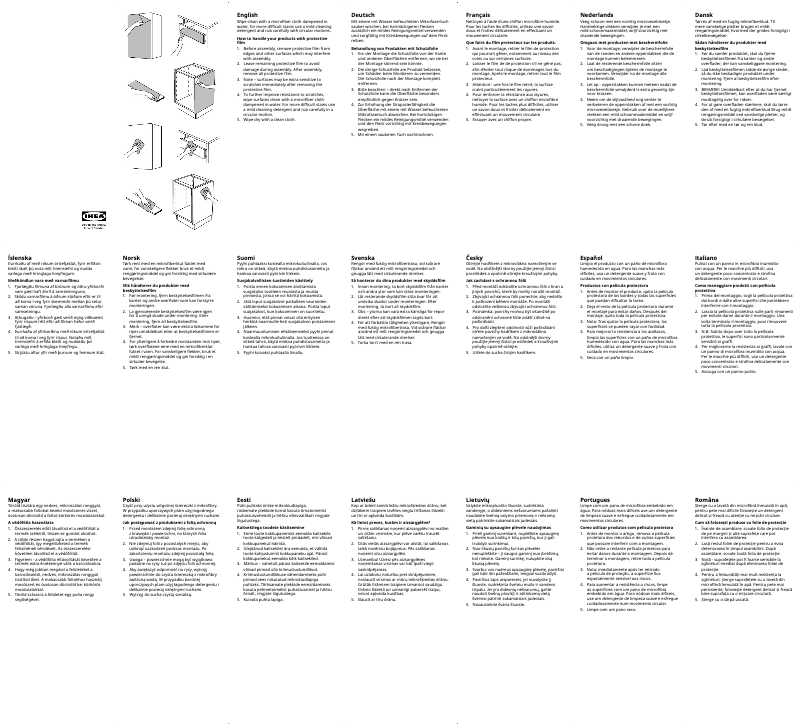 Página 1 del manual Manual de usuario Ikea ENHET 004.912.77