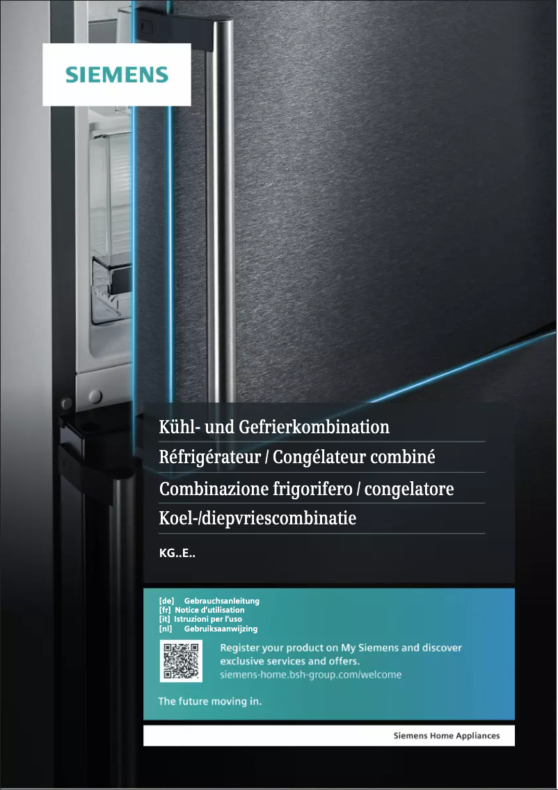 Page n°1 - Manuel utilisateur Siemens KG39EAWCB