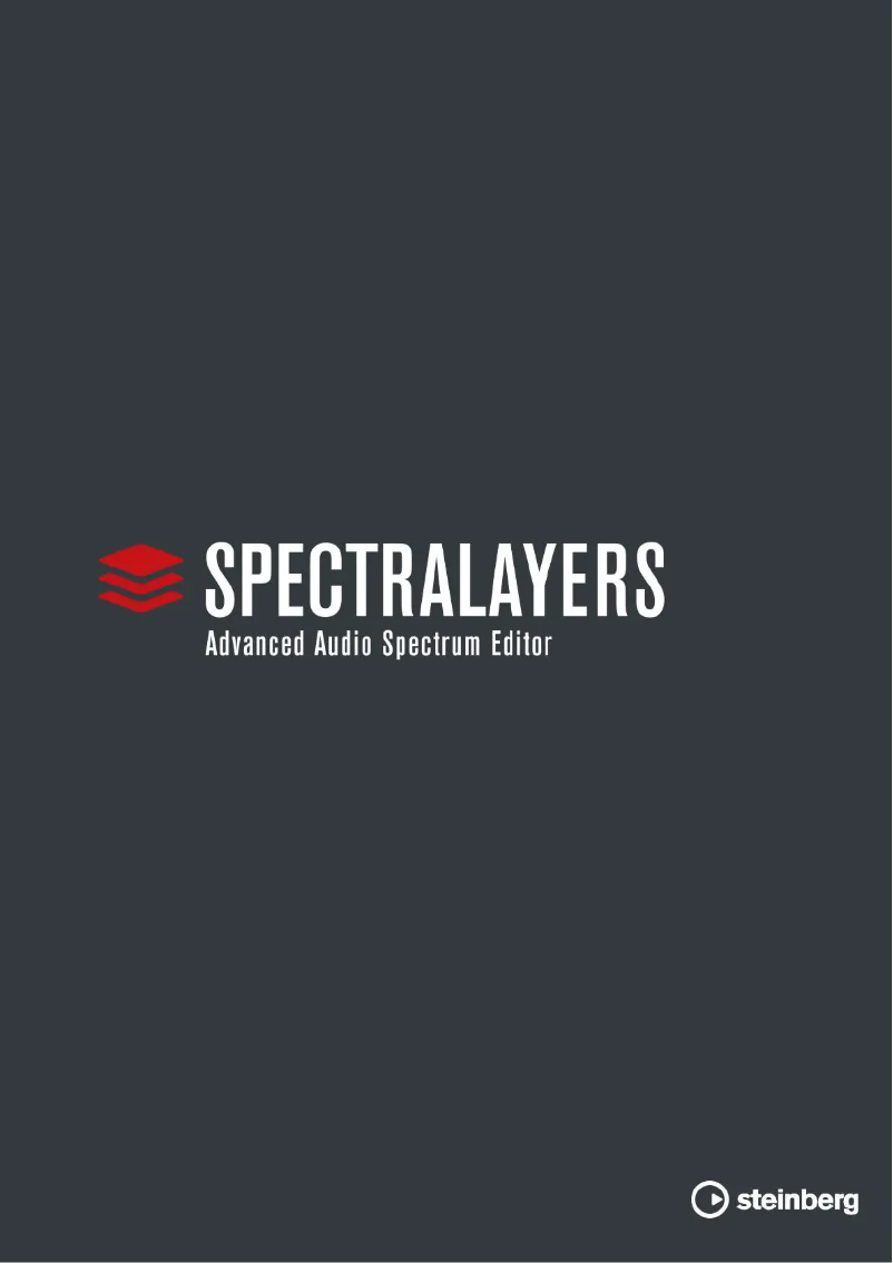 Page 1 de la notice Manuel utilisateur Steinberg SpectraLayers Pro 6