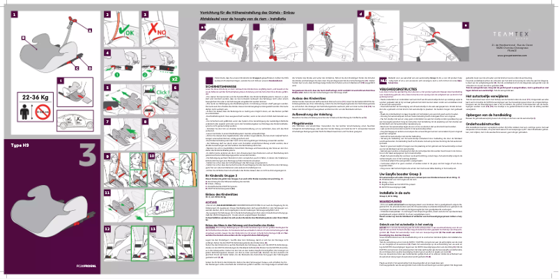 Page 1 de la notice Manuel utilisateur Nania Topo Easyfix Tech