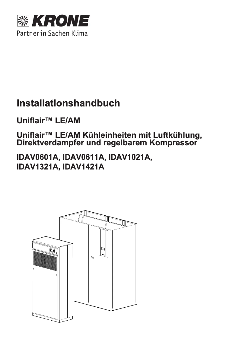 Page n°1 - Manuel utilisateur Gree IDAV 0611A