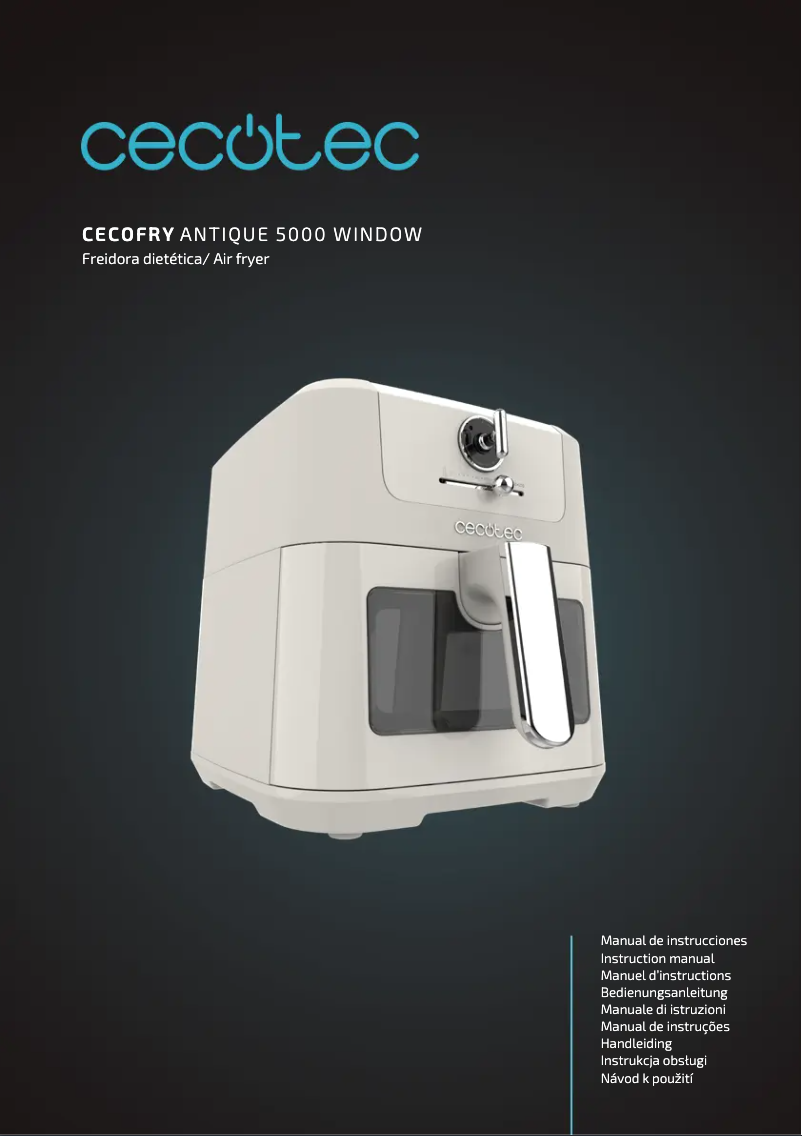 Page 1 de la notice Manuel utilisateur Cecotec Cecofry Antique 5000 Window
