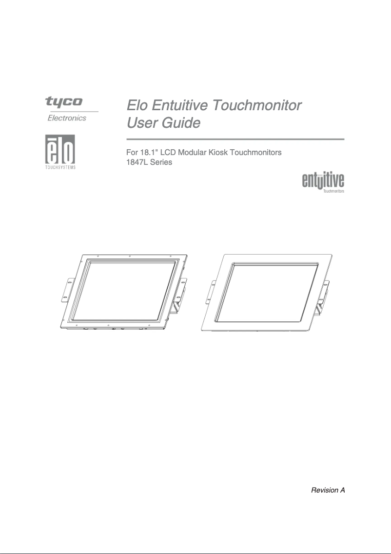 Page 1 de la notice Manuel utilisateur Elo 1847L