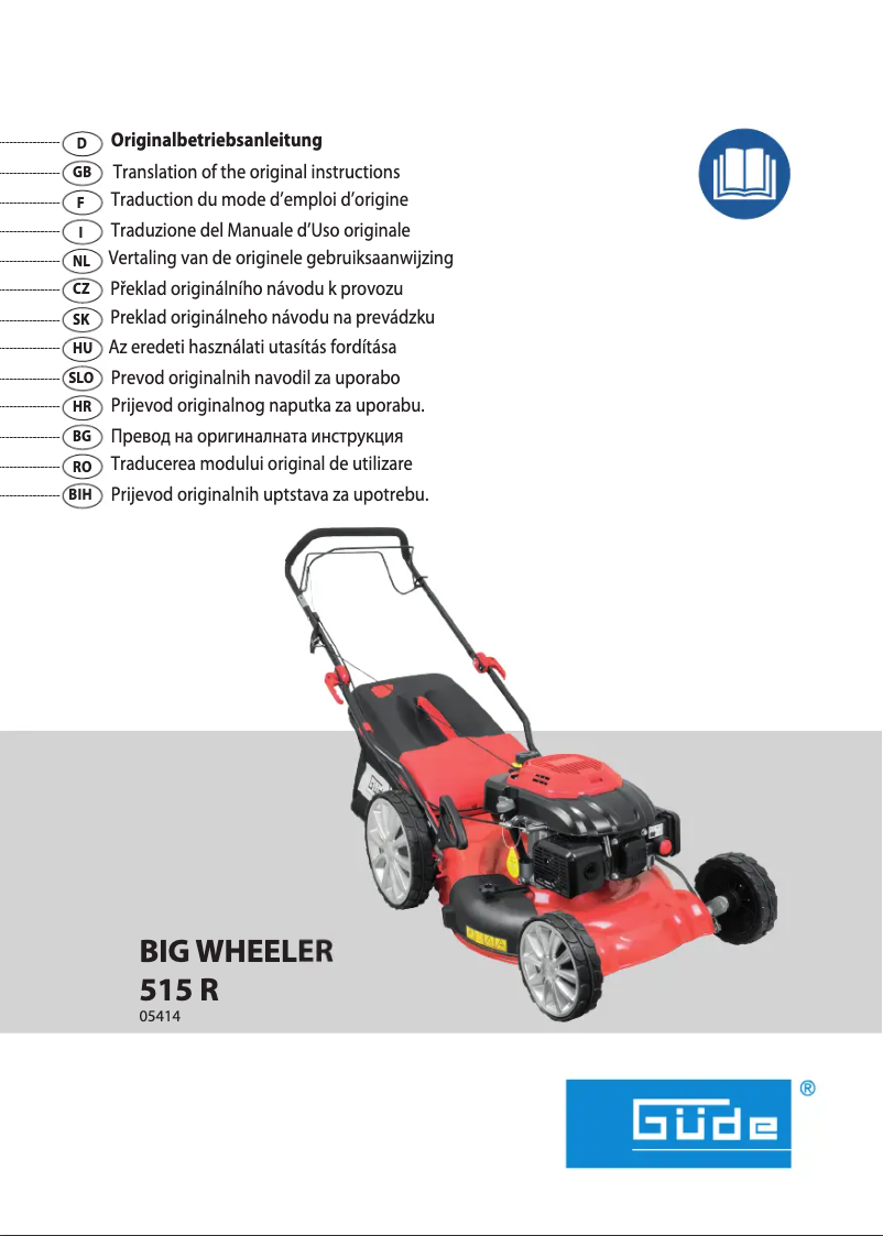 Image de la première page du manuel de l'appareil Big Wheeler 515 R