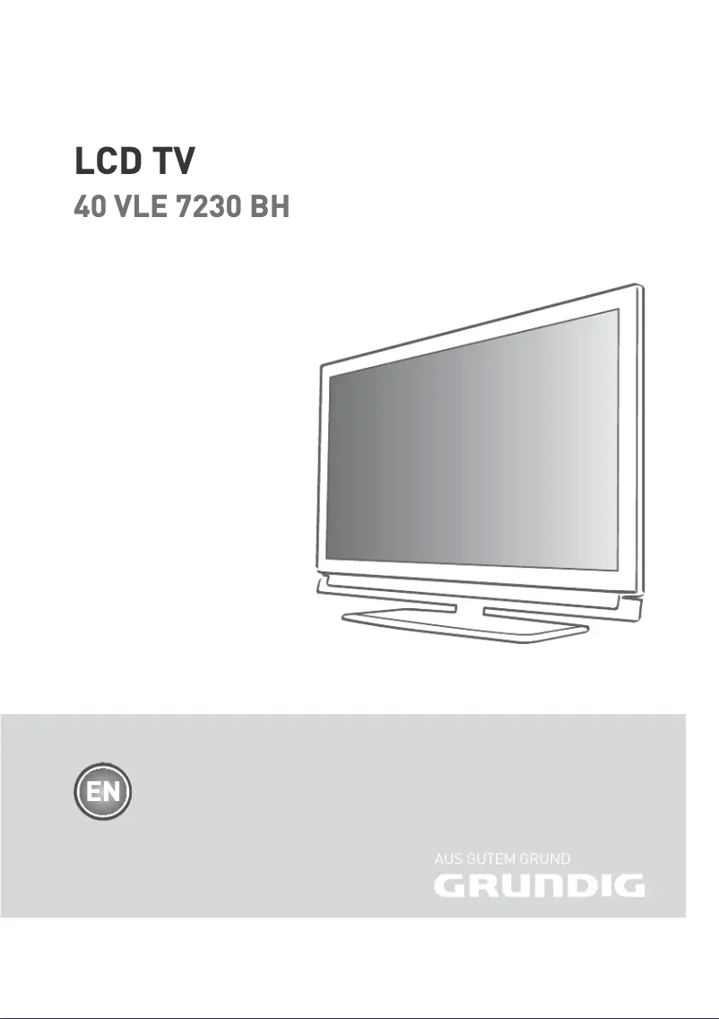 Page 1 de la notice Manuel utilisateur Grundig 40 VLE 7230 BH